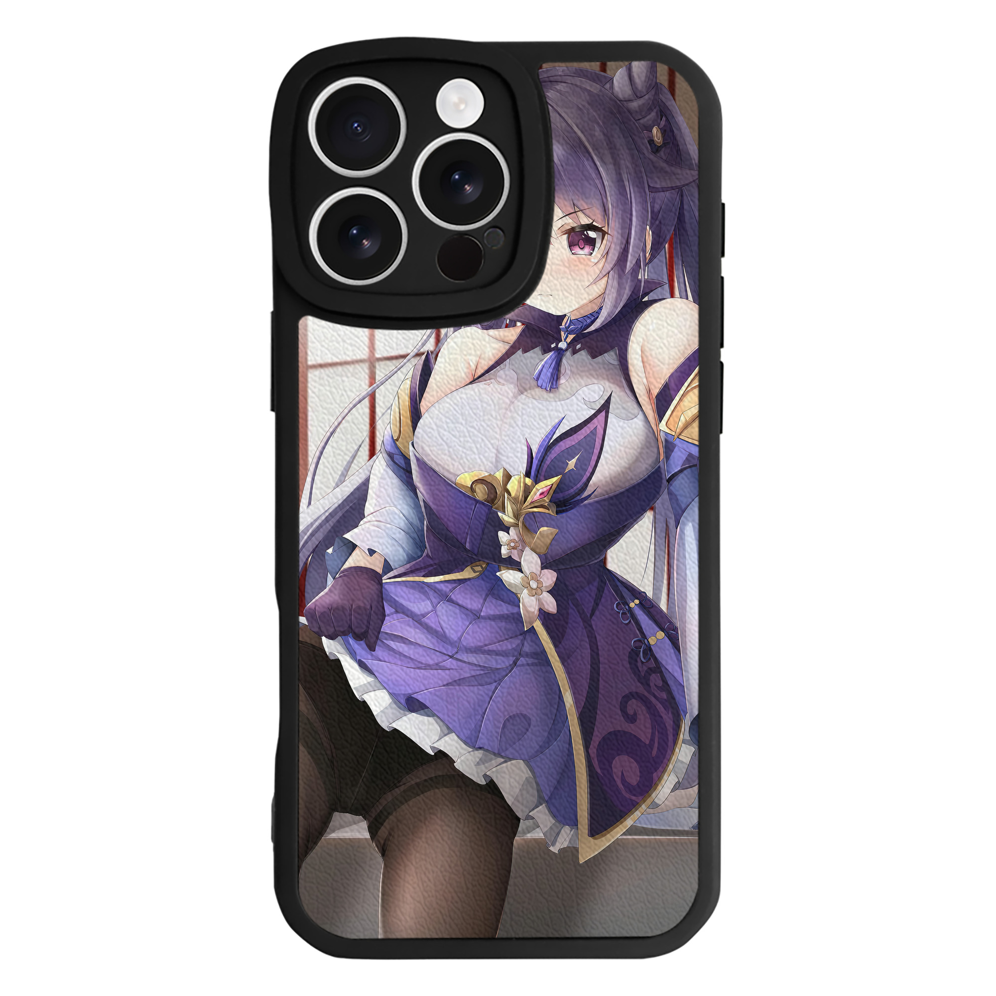 げんし神 genshin 【iPhone 16シリーズ対応】シリコンスマホケース（レザー調） 材質：シリコン